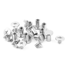 10pcs 5mmx8mm Nickel Plated Binding Chicago Screw Post for Album Scrapbook