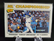 2026 Topps Heritage- NL Championship-Dodgers Sweep Brewers #277 Ohtani 