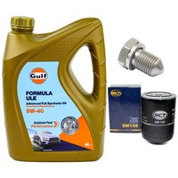 MotoröL Filter Set 5W-40 5 Liter + ÖLablassschraube FüR VW Passat 1.9 TDI 90 PS
