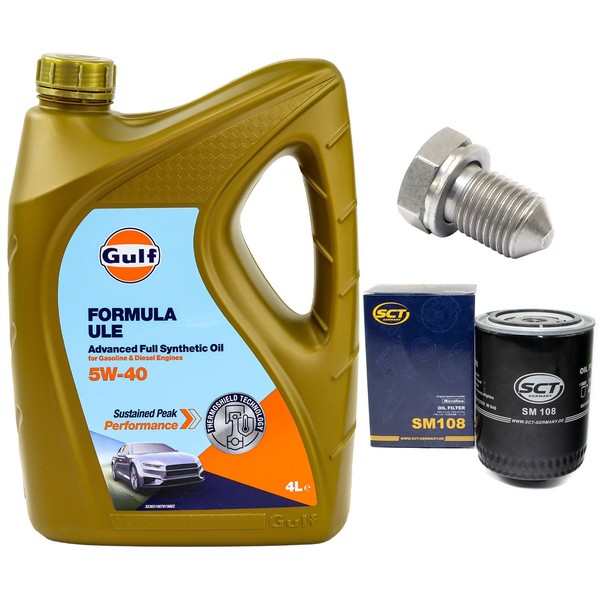 MotoröL Filter Set 5W-40 5 Liter + ÖLablassschraube FüR VW Passat 1.9 TDI 90 PS-image