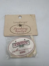🏡 NIP Longaberger Finishing Touches Homestead Memories 2000 Basket Tie-On