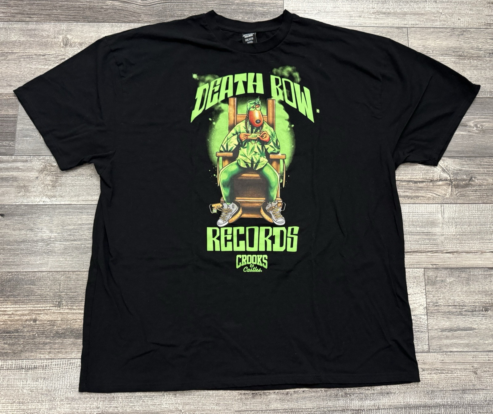 FILA T SHIRT Death Row Records X Crooks And Castles SNOOP DOGG Uomo Taglia 4XL Rara