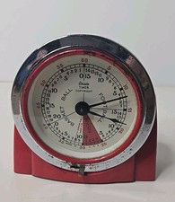 ARISTO Sports Timer Watch Football Basketball Stop Clock Windup Red VTG WORKS