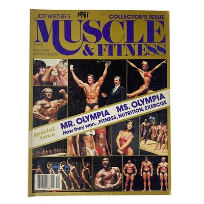 Muscle & Fitness Magazine February 1981 Mr. Olympia Arnold Schwarzenegger