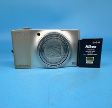 Nikon COOLPIX S8000 14.2MP  Digital Camera, Silver - Tested *scratched Lens*