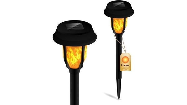 5903002033340 Lampa Solarna Ogrodowa LED Wbijana Pochodnia 40Cm IP44 Czujnik Zmi-image