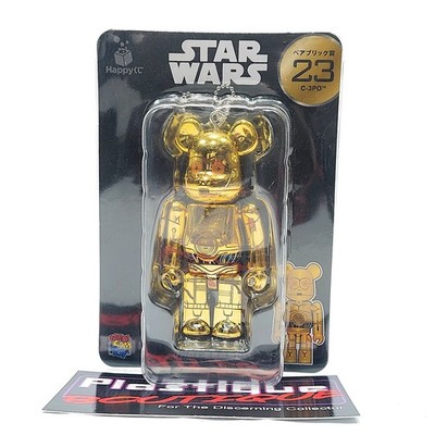 Bearbrick Star Wars Happy Kuji C-3PO #23 100% MOC MEDICOM FIGURE C-3P0 C3PO ...