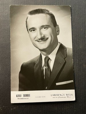 Kenny Trimble Signed Lawrence Welk RPPC | Autograph Trombone Solo