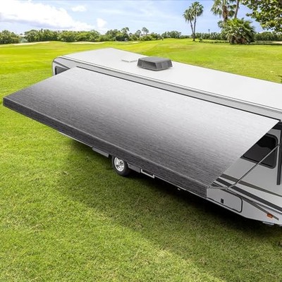 RV Awning Fabric Replacement, 18.5oz Heavy-Duty Weatherproof Anti-UV Vinyl
