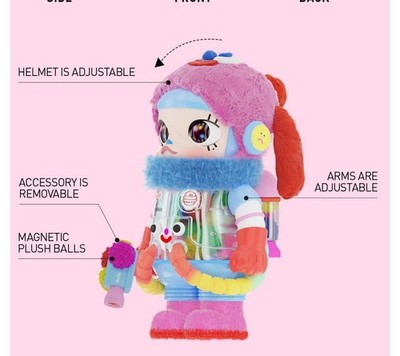 Authentic Mega Space Molly 400% Jon Burgerman Toy Gift Action