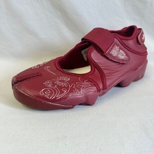 Nike Air Rift Botanical Stitch Team Red Split Toe Sneakers Womens 9