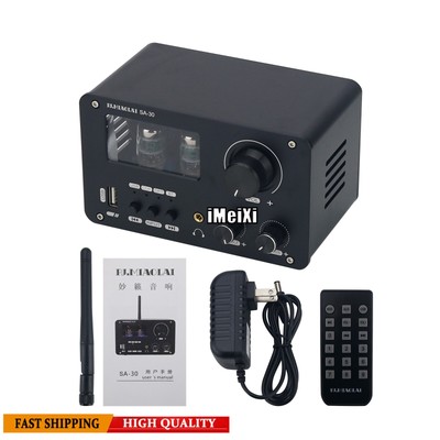 PJ.MIAOLAI SA-30 HiFi Bluetooth Audio Receiver GE5654 Tube Preamplifier DAC New