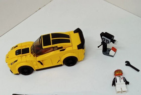 Lego Chevrolet Corvette Z06 75870 Speed Champions 100% Complete Set 173 Pieces