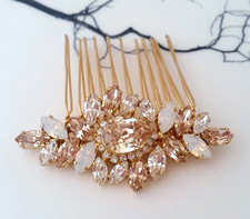 Swarovski Crystal Bridal Hair Comb Wedding Headpiece Bride Hair Accessory 2.44  