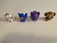 Lot Of 4 Blippi 1.5  Animal Figures Cat, Bird, Elephant  Monkey