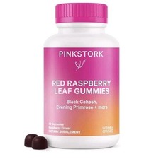 Pinkstork Red Raspberry Leaf 60 Gummies Dietary Supplement Exp. 12/25
