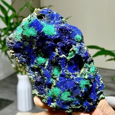 244G Best Natural Azurite/Malachite raw Crystal Mineral Specimen