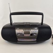 JVC RC-QW350 CD/Cassette Portable CD System 1997 Tested And Works