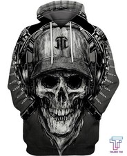 Love Skull Music 3D Hoodie