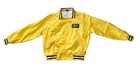 Vintage Cargill Seed Satin Jacket Yellow Mens XL Farmer USA Made Lined 70s 80s