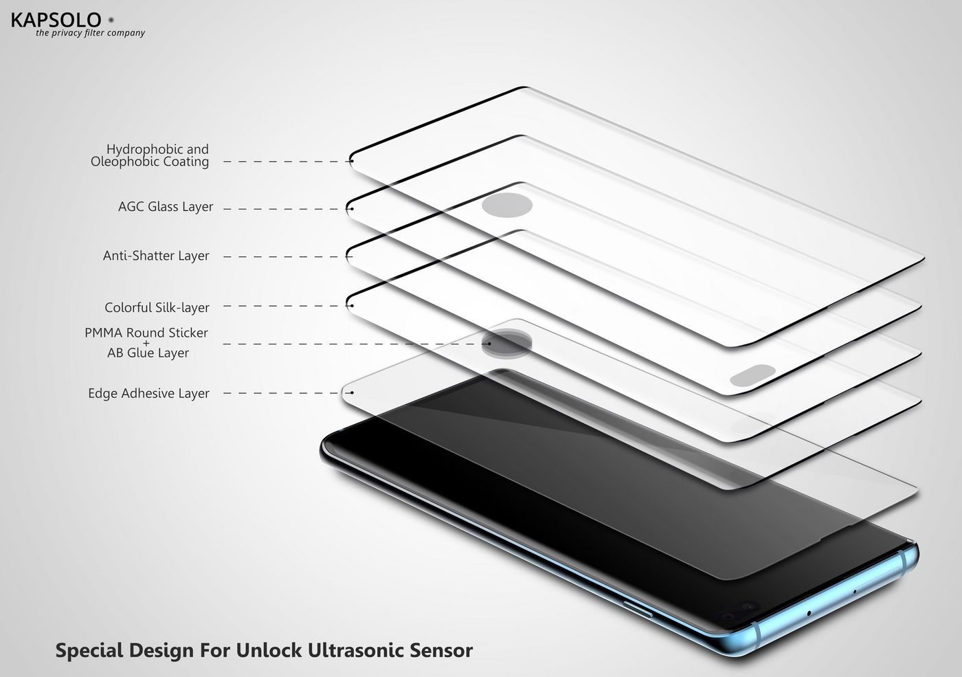 Kapsolo KAP30273 Tempered Glass Samsung Galaxy