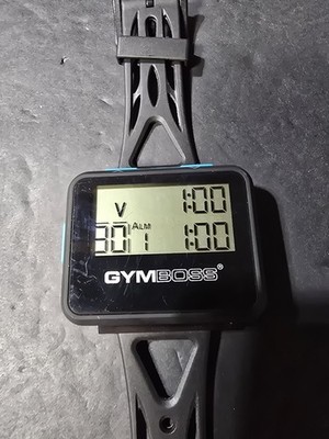 Gymboss Interval Timer And Stopwatch One-Size Black TESTED CL1