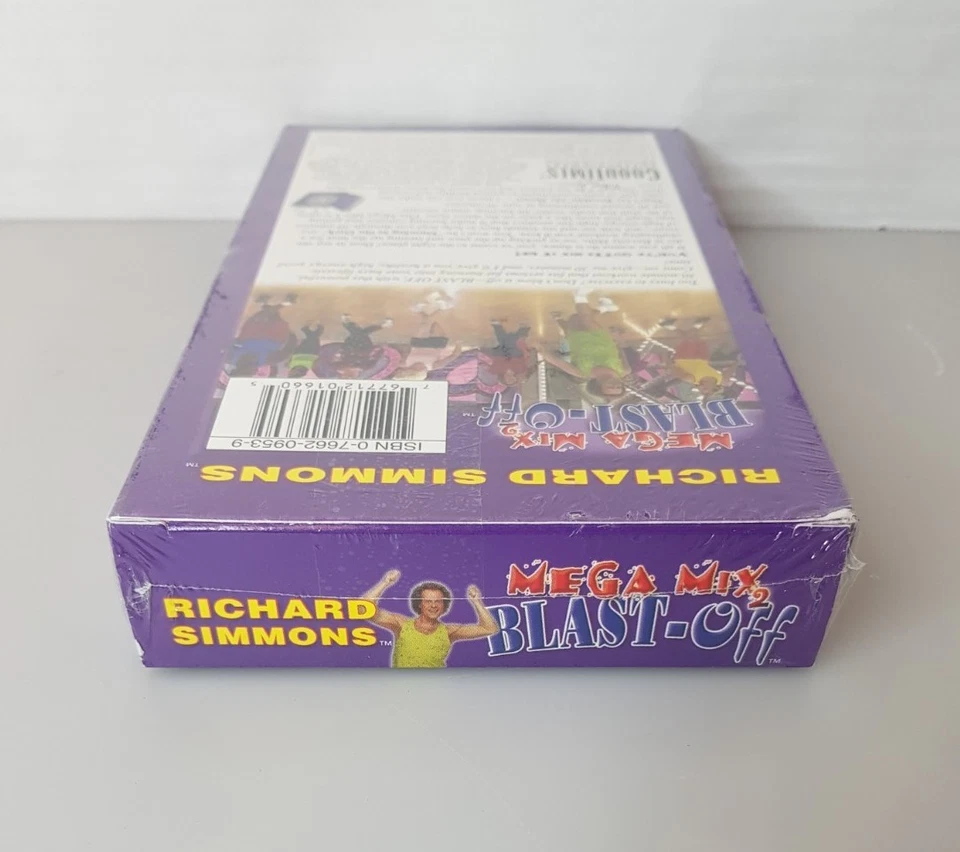 2001 Sealed VHS Richard Simmons Mega Mix 2 Blast-Off good times entertainment  Foto 3 de 4