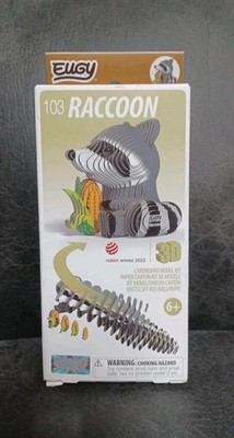 Raccoon 3D Cardboard Model Kit Eugy New