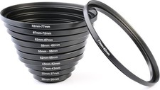 Filteradapter Set 11-teilig Step Up Ringe fü...