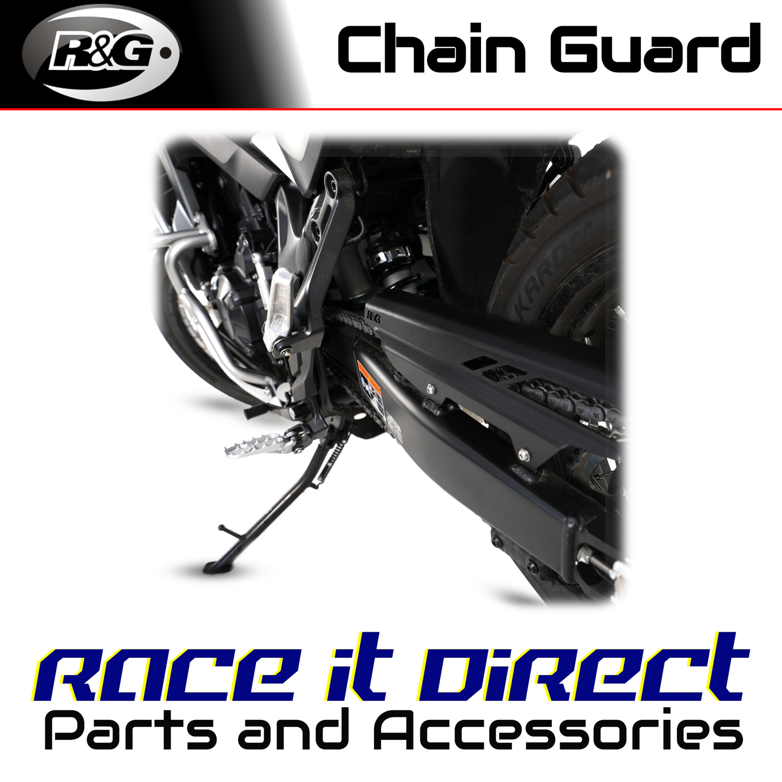 Chain and Belt Guards for Honda XL750 Transalp 2023-2026 R&G
