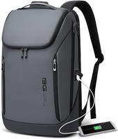 Business-Rucksack Wasserdicht 39,6 Cm 15,6 Zoll Mit Usb-Ladeanschluss Grau