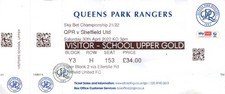 Queens Park Rangers v Sheffield United 30/04/22 Championship Ticket