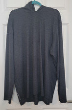 ANETIK Vint Hoodie Mens 3XL Gray UPF 30 Sun Shirt Performance Long Sleeve Pocket