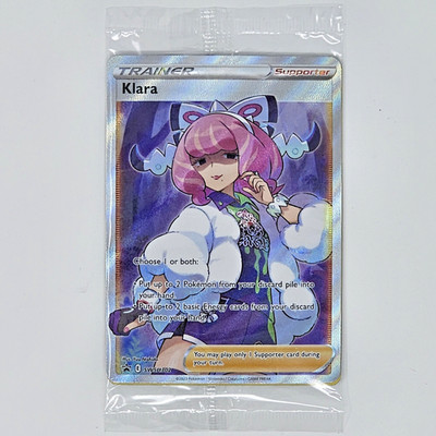 Pokémon TCG Klara SWSH Black Star Promo SWSH302 Holo Full Art Pack Sealed