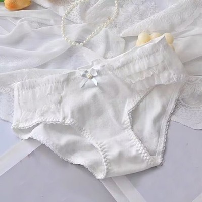 Japanese Cute Girls Bow Panties Briefs School Lolita Underpant Student Underwear
