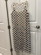 Tory Burch Coin Embellished Logo Lace Tank Dress No Belt Size 8