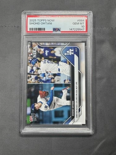 2025 Topps Now #884 Shohei Ohtani PSA 10 Gem Mint – Dodgers MVP Superstar