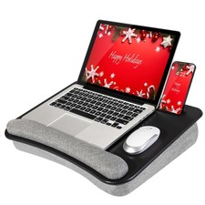 LAPGEAR Portable Lap Desk: Pillow Cushion, Anti-Slip Strip, Tablet/Phone Slot