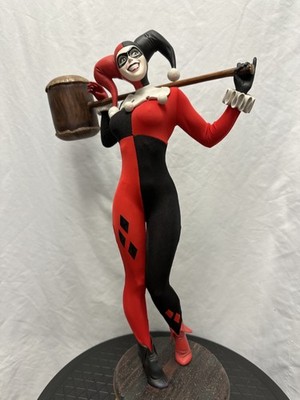 Sideshow Exclusive Harley Quinn Premium Format Figure Statue New 2 Heads DC