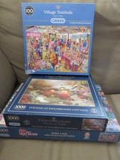 Jigsaw Puzzle Bundle - Village Tombola/Love Great Britain/Swansbrooke Cottage