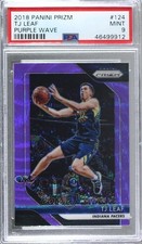 2018-19 Panini Prizm Purple Wave Prizm TJ Leaf #124 PSA 9 MINT 00e8