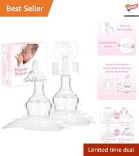 Comforting  Safe 20mm Nipple Shields for Nursing Moms - 2 Pack Carrying Case