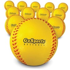 GoSports Foam Training Baseball 12 Pack - Regulation Size Foam 74 millimeters