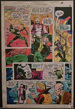 Green Lantern Arrow Issue #117 Original Art Color Guide 1979 Signed by Tollin