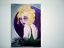 miniature 1 - original acrylic painting ACEO canvas flapper woman vamp moon contemporary art 