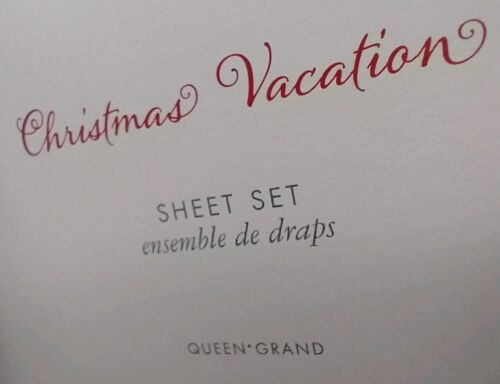 Pottery Barn National Lampoon’s Christmas Vacation Queen Sheet Set NEW With Tags - Picture 2 of 9