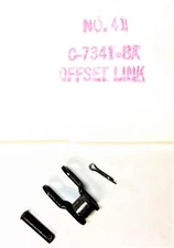 DIAMOND CHAIN COMPANY #41 Offset Link C-7341-BA [Lot of 2] NOS