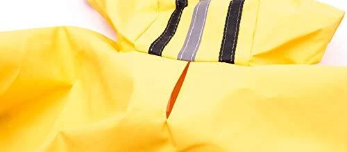 Impermeable amarillo resbaladizo para mascotas de moda pequeño 560YSM Foto 4 de 4