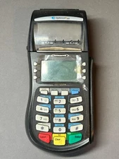 Credit Card Processing Terminal Machine Hypercom Optimum T4220 (No AC Cord)