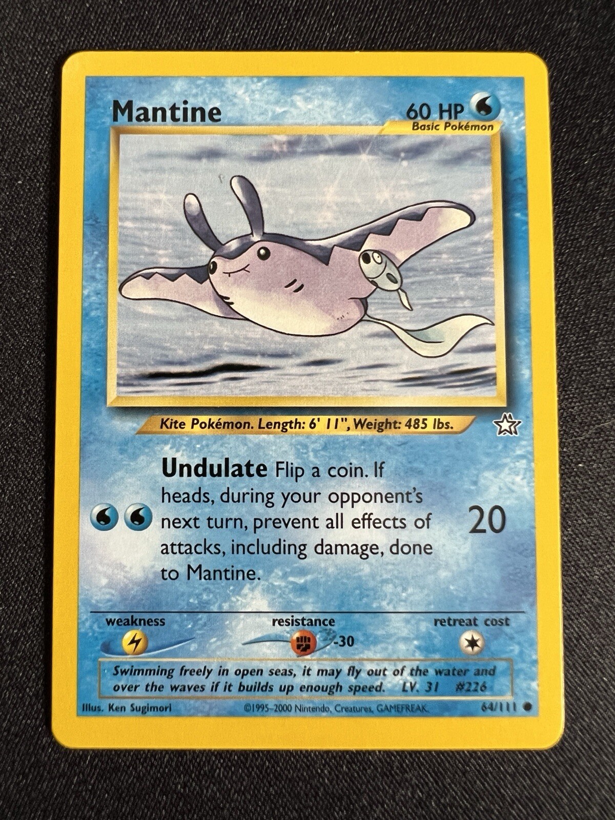 Mantine 64/111 - Neo Genesis - Common - NM - WotC - Pokemon TCG